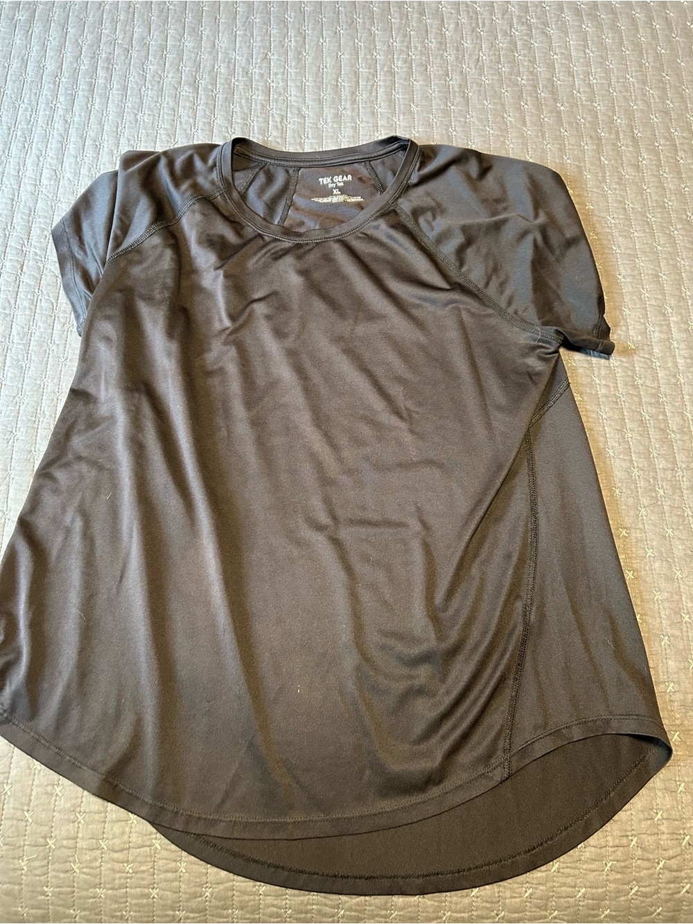 tek gear Black Short Sleeve Crew Athletic Tee